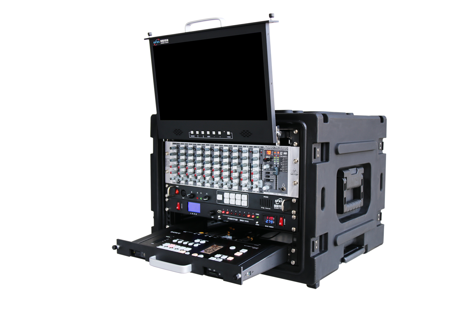 国峰gf-mcx500便携式箱载导播系统